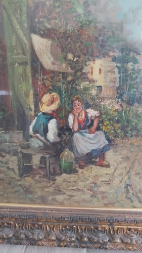 Dipinto olio tela firmato - a,