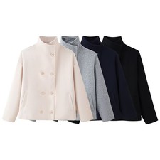 Cappotto doppiopetto collo