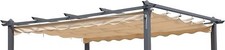 TOP TELO RICAMBIO COPERTURA PERGOLA MT3x4 o MT3X3 POLIESTERE SPALMATO Ecrù TETTO