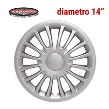 SET 4 COPRICERCHI COPPA RUOTA COPRI RUOTE BORCHIE 14" UNIVERSALE SENZA LOGO G3