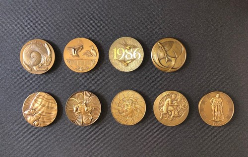 Medaglia calendario bronzo - medaglia, in