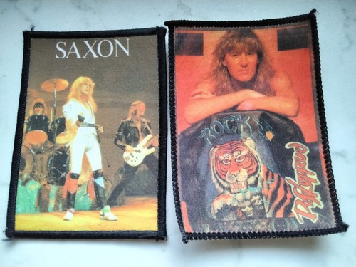 Saxon def leppard patches - saxon,