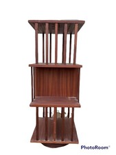 Libreria Girevole Mogano Anni 70