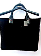 Borsa nera di velluto PINKO nuova, con due manici e tracolla