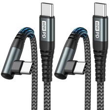 Cavo USB C 2M/2Pezzi, 90 Gradi