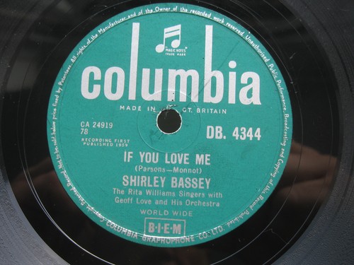 Shirley bassey rpm you - shirley,