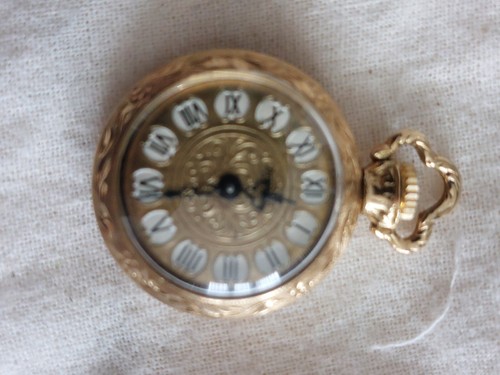 Ciondolo orologio vintage oro - orologio,