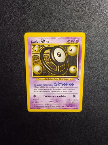 Carte pokémon zarbi - carte,