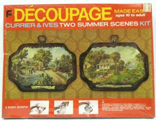 Kit decoupage vintage currier - kit,