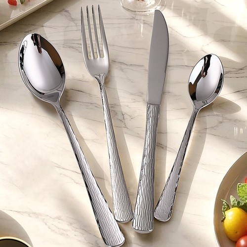 Set posate argento - argento, martellato