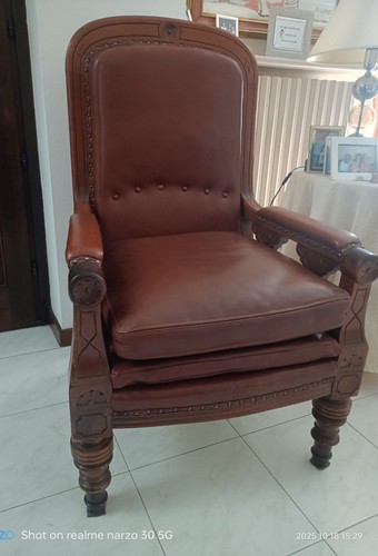 Poltrona pelle vintage - poltrona,