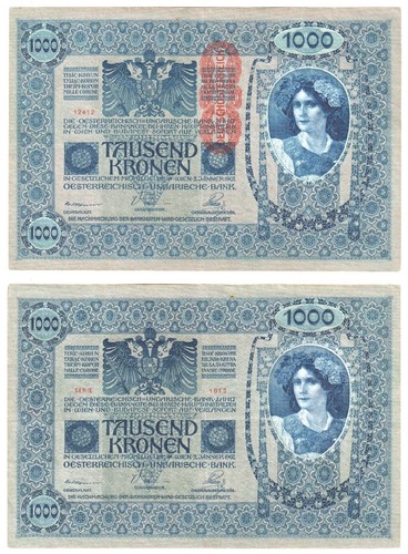 Banconota austria 1000 corone - austria,