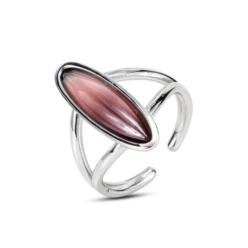 Anello boccadamo con - con, pietra