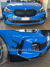 BMW SERIE 1 F40 2019+ M SPOILER SPLITTER ANTERIORE NERO LUCIDO DESIGN SPORTIVO+