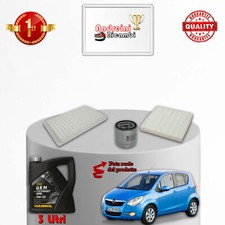 KIT TAGLIANDO 3 FILTRI E OLIO OPEL AGILA B 1.0 48KW 65CV DAL 2008 ->