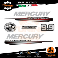 Kit Adesivi Motore Marino Fuoribordo Mercury 9.9 cv - versione FoutStroke PRO