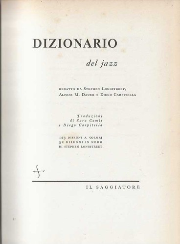 Dizionario del jazz - dizionario,