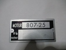 Targa targa motore Renault