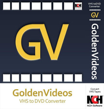 Golden Videos VHS a DVD Converti nastri VHS per il tuo PC, DVD, AVI MPEG MP4