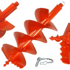 Punta Trivella Ø300mm per Mototrivella di ricambio 2mm 800mm doppia spirale