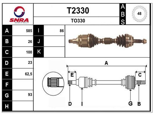 Albero motore toyota rav - toyota,