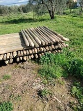 pali di legno con punta ,ottime condizioni da 250 x 8