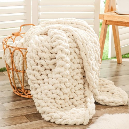 Accogliente coperta beige - accogliente,