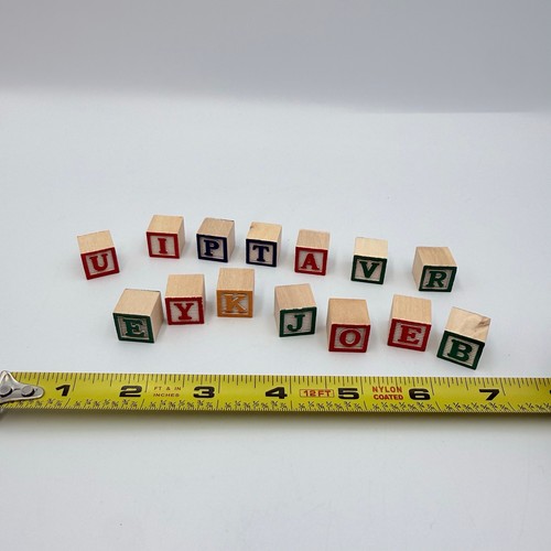 Blocchi alfabeto legno vintage - blocchi,