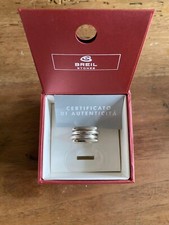 Breil anello tetra in acciaio composto da 2 anelli satinati e 2 lucidi