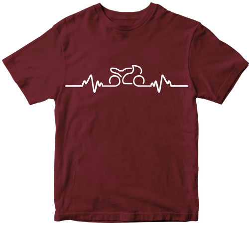 Shirt bike heart beat - heart,