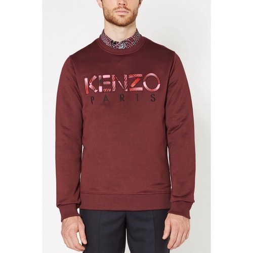 Felpa kenzo borgogna con logo - borgogna,