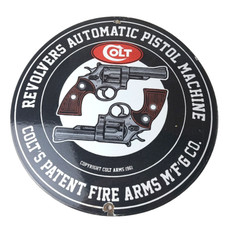 Vintage Colt Firearms Sign -
