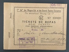 Tickets de Repas Wagon Lits