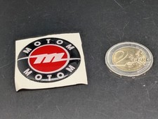 MOTO MOTOM Ø35MM LOGO ADESIVO 3D SIGLA EMBLEMA FREGIO STEMMA SCRITTA BADGE TARGA