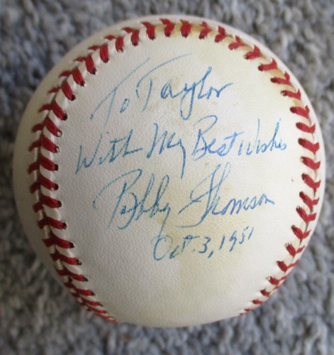 Baseball firmato bobby thomson - baseball,