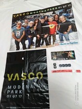 Vasco Rossi Modena park 2017 Biglietto PIT1 braccialetto busta Poster 6 token