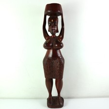 STATUA LEGNO ETNICA TRIBALE