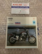 Cartolina Scheda Tecnica Moto Yamaha V Max 1200 cc 1991