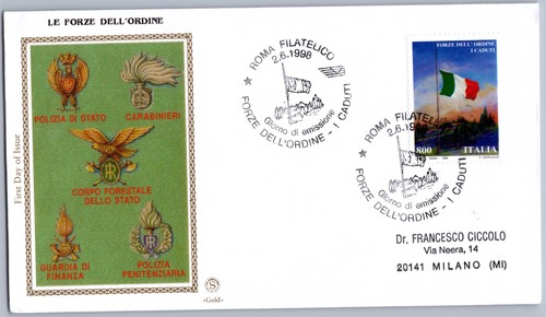 Italia fdc 1980 forze - fdc, le
