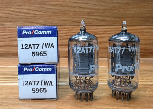 5965 12at7 vacuum tubes - ge,