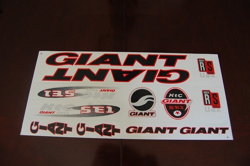 Adesivi giant xtc - nero, e