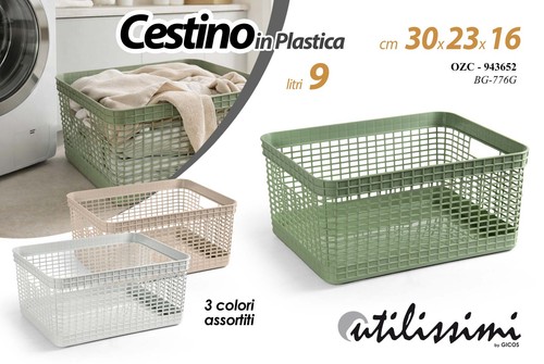 Cestino cesto plastica