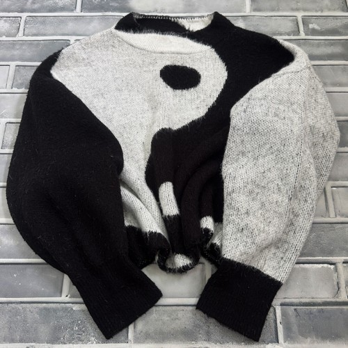 Maglione pullover y2k nero - y2k,