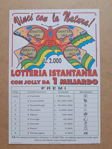 Locandina lotteria gratta - locandina, e