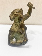 MEZZO BUSTO FEMMINILE IN BRONZO – Arte Classica – Probabile Origine Romano