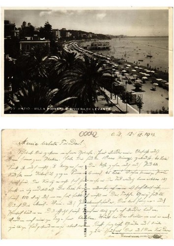 Cpa anzio villa piovani - ak,
