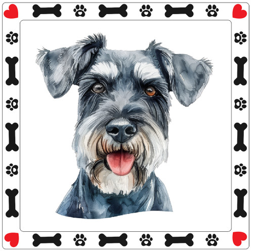 Adesivo schnauzer standard - adesivo,