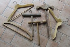 ANTICHE  GRUCCIE  APPENDIABITI OMINO  IN LEGNO STAMPELLA LOTTO