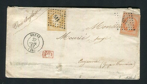 Rarissime lettre brest - brest, pour