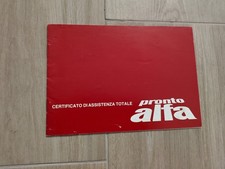 Alfa Romeo Libretto Pronto